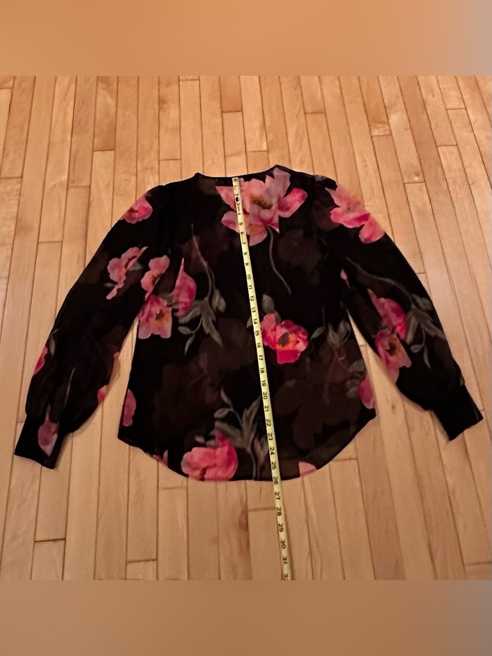 White House Black Market Spliced Poppy Floral Blouse; NWT, Sz.S - Picture 12 of 16